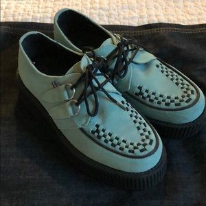 TUK Creepers! Baby Blue Suede